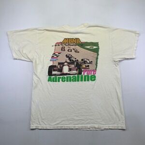 Vintage MBNA Motorsports Racing T Shirt Mens XL Graphic Distressed F1 Grunge Y2k